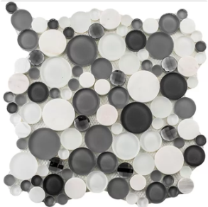 Grey Fizz - glass tile